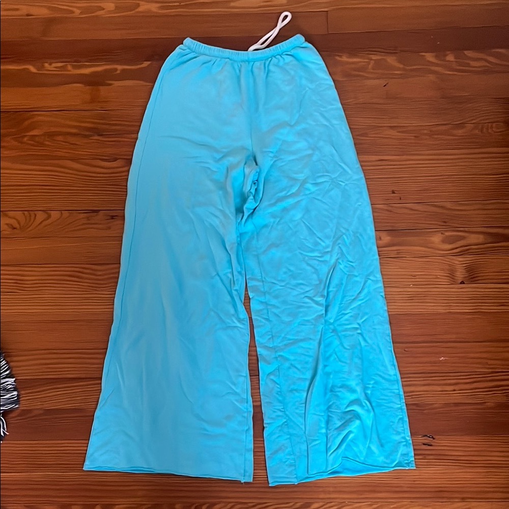 Aerie Light Blue Wide Leg Pants